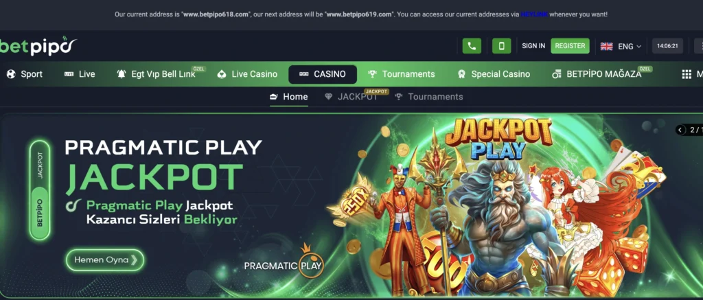 Betpipo slot ve casino oyunları